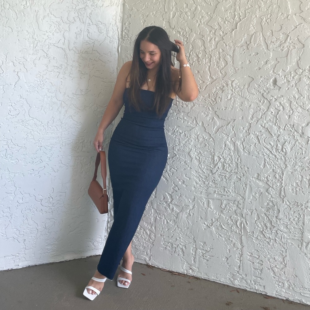 Zara Denim Tube Dress